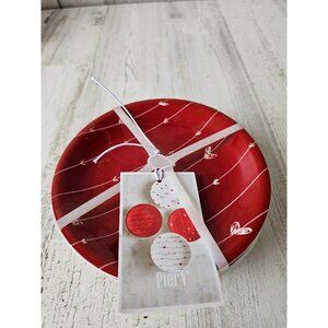 Pier 1 Valentine appetizer plate set heart‎ mini dessert plate